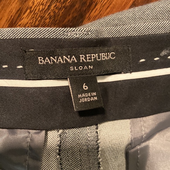 Banana republic women’s size 6 Sloan trousers, gray worn twice, straight leg - Picture 3 of 4
